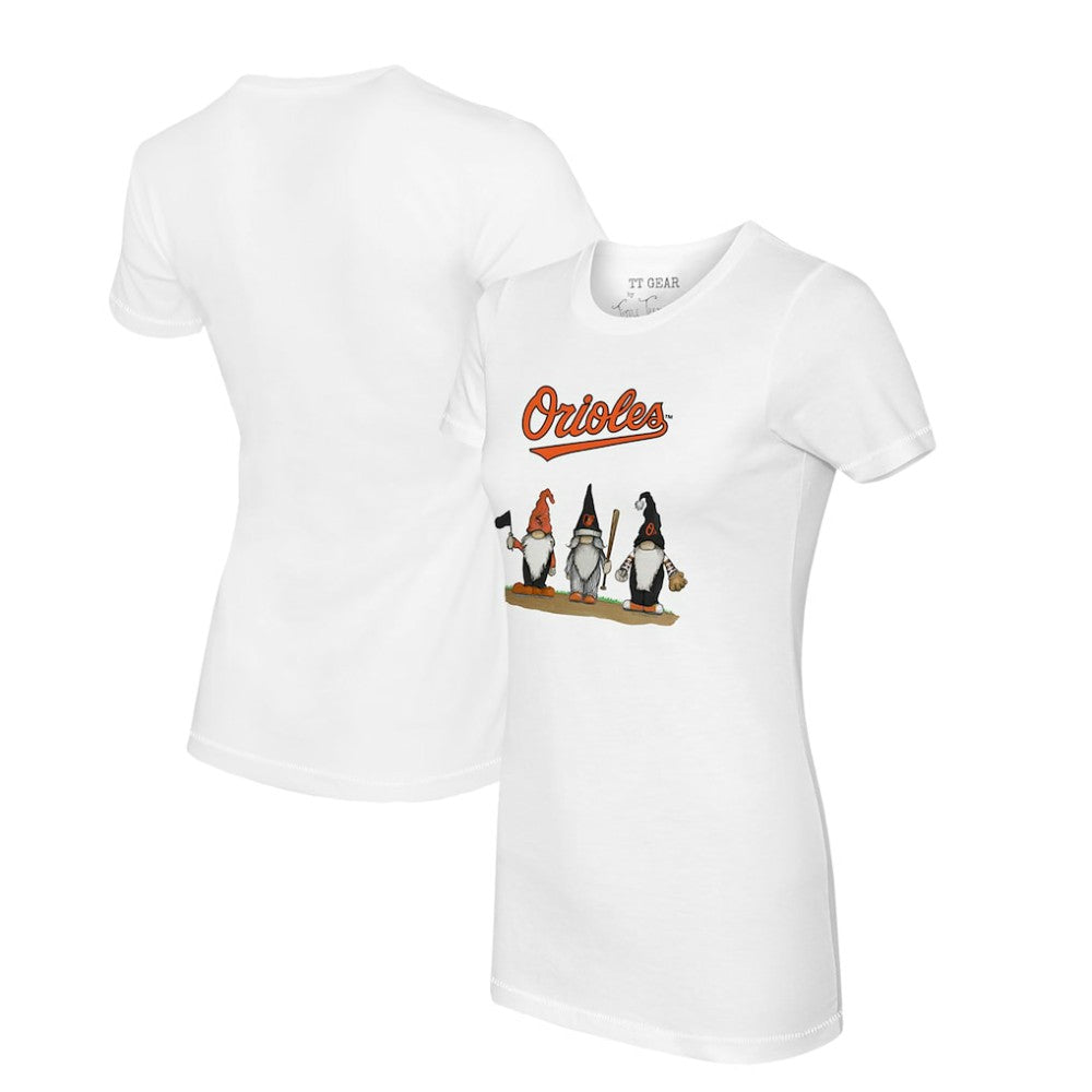 Baltimore Orioles Tiny Turnip Women's Gnomes T-Shirt - MLB T-shirts