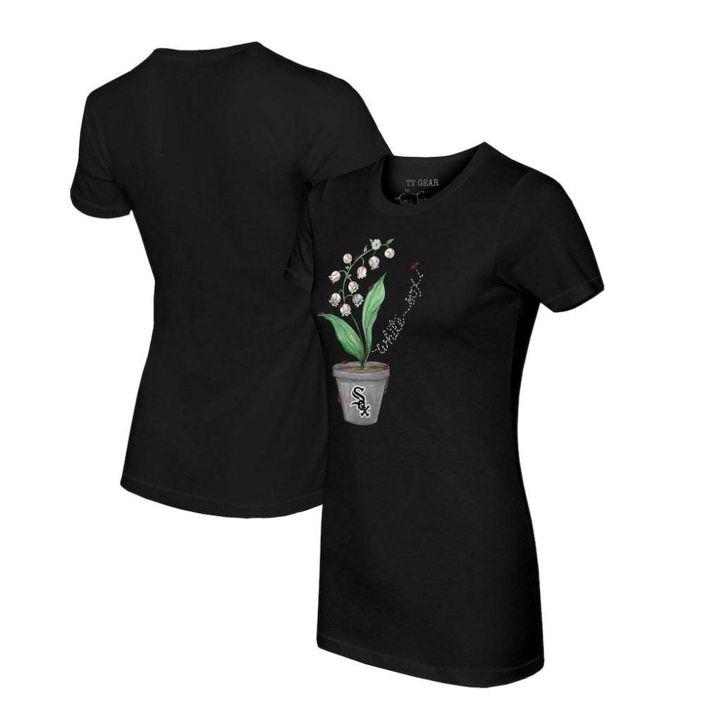 Chicago White Sox Tiny Turnip Women's Lilies & Ladybugs T-Shirt - MLB T-shirts