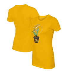 San Diego Padres Tiny Turnip Women's Lilies & Ladybugs T-Shirt - MLB T-shirts