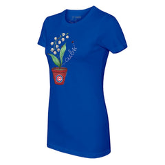 Chicago Cubs Tiny Turnip Women's Lilies & Ladybugs T-Shirt - MLB T-shirts
