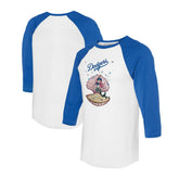 Los Angeles Dodgers Tiny Turnip Unisex Mermaid 3/4-Sleeve Raglan T-Shirt - MLB T-shirts