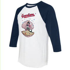 Cleveland Guardians Tiny Turnip Unisex Mermaid 3/4-Sleeve Raglan T-Shirt - MLB T-shirts