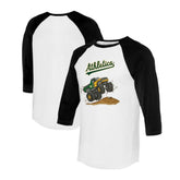 Athletics Tiny Turnip Unisex Monster Truck 3/4-Sleeve Raglan T-Shirt - MLB T-shirts