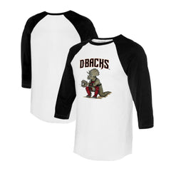 Arizona Diamondbacks Tiny Turnip Unisex Triceratops 3/4-Sleeve Raglan T-Shirt - MLB T-shirts