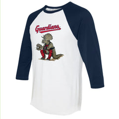 Cleveland Guardians Tiny Turnip Unisex Triceratops 3/4-Sleeve Raglan T-Shirt - MLB T-shirts
