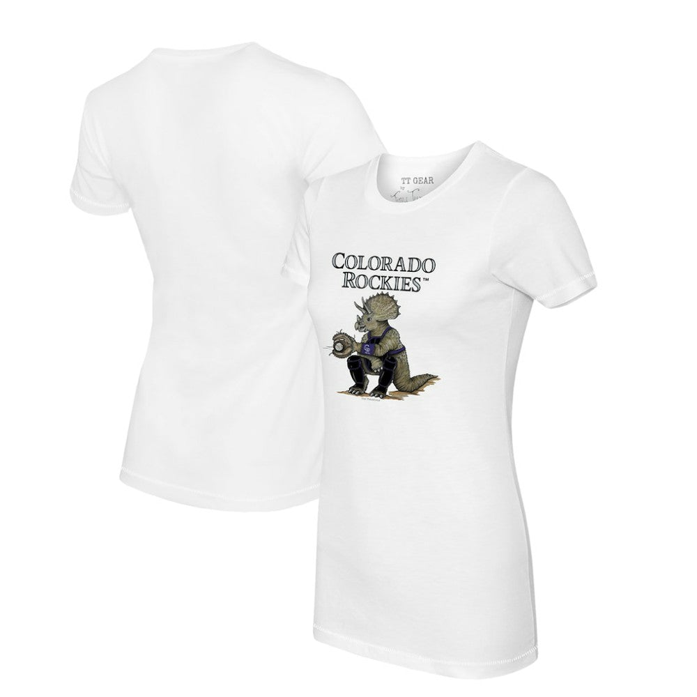 Colorado Rockies Tiny Turnip Women's Triceratops T-Shirt - MLB T-shirts