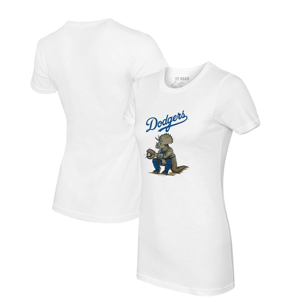 Los Angeles Dodgers Tiny Turnip Women's Triceratops T-Shirt - MLB T-shirts