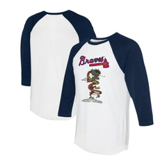 Atlanta Braves Tiny Turnip Unisex 2024 Year of the Dragon 3/4-Sleeve Raglan T-Shirt - MLB T-shirts