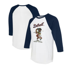 Detroit Tigers Tiny Turnip Unisex 2024 Year of the Dragon 3/4-Sleeve Raglan T-Shirt - MLB T-shirts