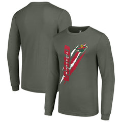 Minnesota Wild Starter Color Scratch Long-Sleeve T-Shirt - NHL T-shirts