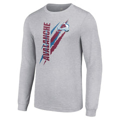 Colorado Avalanche Starter Color Scratch Long-Sleeve T-Shirt - NHL T-shirts