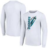 San Jose Sharks Starter Color Scratch Long-Sleeve T-Shirt - NHL T-shirts
