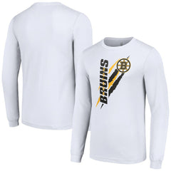 Boston Bruins Starter Color Scratch Long-Sleeve T-Shirt - NHL T-shirts