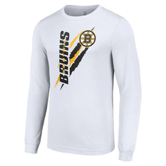 Boston Bruins Starter Color Scratch Long-Sleeve T-Shirt - NHL T-shirts