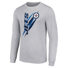 Winnipeg Jets Starter Color Scratch Long-Sleeve T-Shirt - NHL T-shirts