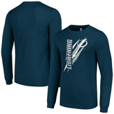 Tampa Bay Lightning Starter Color Scratch Long-Sleeve T-Shirt - NHL T-shirts