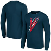 Washington Capitals Starter Color Scratch Long-Sleeve T-Shirt - NHL T-shirts