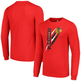 Chicago Blackhawks Starter Color Scratch Long-Sleeve T-Shirt - NHL T-shirts