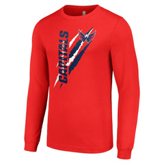 Washington Capitals Starter Color Scratch Long-Sleeve T-Shirt - NHL T-shirts