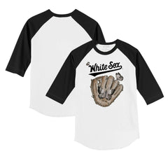 Chicago White Sox Tiny Turnip Youth Butterfly Glove 3/4-Sleeve Raglan T-Shirt - MLB T-shirts