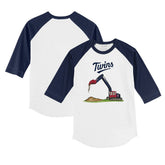Minnesota Twins Tiny Turnip Youth Excavator 3/4-Sleeve Raglan T-Shirt - MLB T-shirts