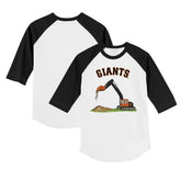 San Francisco Giants Tiny Turnip Youth Excavator 3/4-Sleeve Raglan T-Shirt - MLB T-shirts