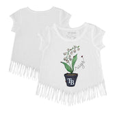 Tampa Bay Rays Tiny Turnip Girls Youth Lilies & Ladybugs Fringe T-Shirt - MLB T-shirts