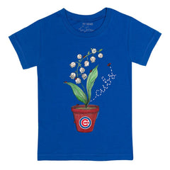 Chicago Cubs Tiny Turnip Youth Lilies & Ladybugs T-Shirt - MLB T-shirts