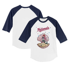 Washington Nationals Tiny Turnip Youth Mermaid 3/4-Sleeve Raglan T-Shirt - MLB T-shirts