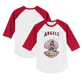 Los Angeles Angels Tiny Turnip Youth Mermaid 3/4-Sleeve Raglan T-Shirt - MLB T-shirts