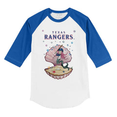 Texas Rangers Tiny Turnip Youth Mermaid 3/4-Sleeve Raglan T-Shirt - MLB T-shirts