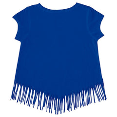 Los Angeles Dodgers Tiny Turnip Girls Youth Mermaid Fringe T-Shirt - MLB T-shirts