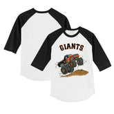 San Francisco Giants Tiny Turnip Youth Monster Truck 3/4-Sleeve Raglan T-Shirt - MLB T-shirts