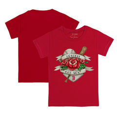 Boston Red Sox Tiny Turnip Youth Tattoo Rose T-Shirt - MLB T-shirts