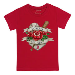 Boston Red Sox Tiny Turnip Youth Tattoo Rose T-Shirt - MLB T-shirts