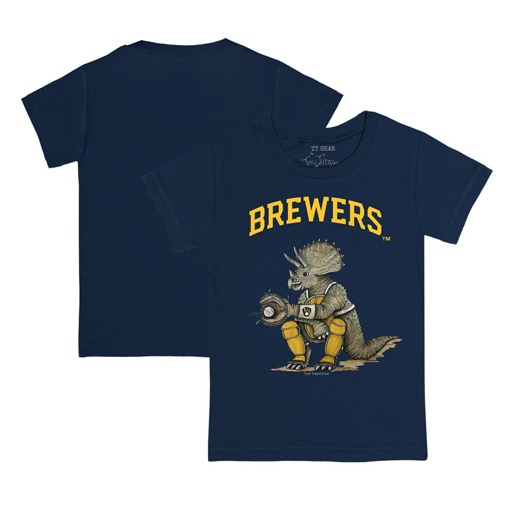 Milwaukee Brewers Tiny Turnip Youth Triceratops T-Shirt - MLB T-shirts