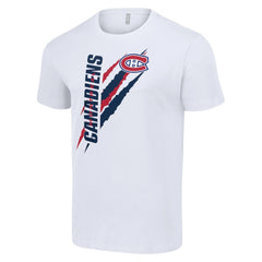 Montreal Canadiens Starter Color Scratch T-Shirt - NHL T-shirts