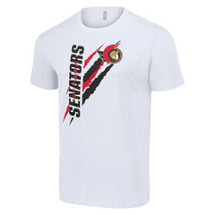 Ottawa Senators Starter Color Scratch T-Shirt - NHL T-shirts