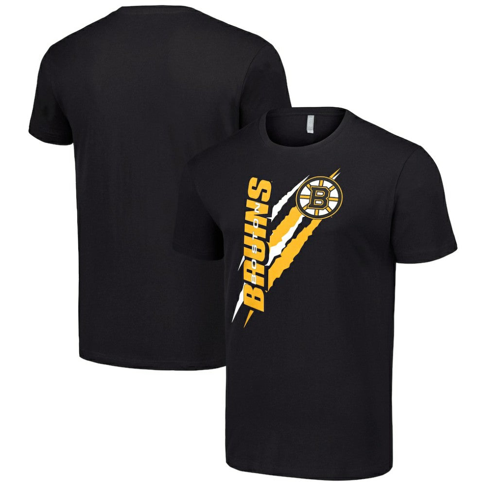 Boston Bruins Starter Color Scratch T-Shirt - NHL T-shirts