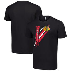 Chicago Blackhawks Starter Color Scratch T-Shirt - NHL T-shirts