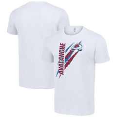 Colorado Avalanche Starter Color Scratch T-Shirt - NHL T-shirts