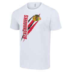 Chicago Blackhawks Starter Color Scratch T-Shirt - NHL T-shirts