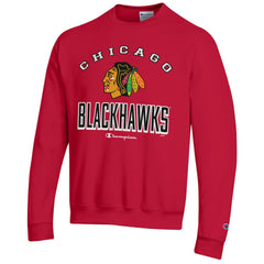 Chicago Blackhawks Champion Eco Powerblend Crewneck Sweatshirt - NHL Sweatshirts
