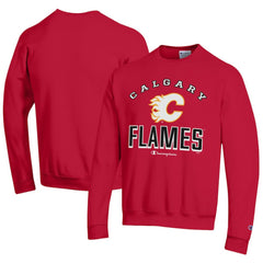 Calgary Flames Champion Eco Powerblend Crewneck Sweatshirt - NHL Sweatshirts