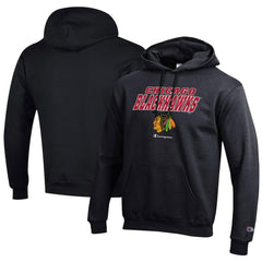 Chicago Blackhawks Champion Eco Powerblend Pullover Hoodie - NHL Hoodies