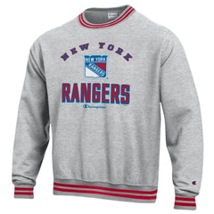 New York Rangers Champion Reverse Weave Yarn Dye Pullover Sweatshirt - NHL Sweatshirts