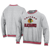 Chicago Blackhawks Champion Reverse Weave Yarn Dye Pullover Sweatshirt - NHL Sweatshirts