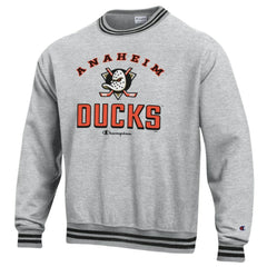 Anaheim Ducks Champion Reverse Weave Yarn Dye Pullover Sweatshirt - NHL Sweatshirts