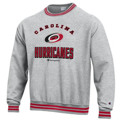 Carolina Hurricanes Champion Reverse Weave Yarn Dye Pullover Sweatshirt - NHL Sweatshirts
