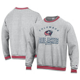 Columbus Blue Jackets Champion Reverse Weave Yarn Dye Pullover Sweatshirt - NHL Sweatshirts